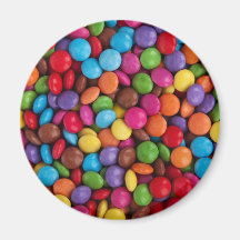 Colourful Chocolate Candy Refrigerator Magnets