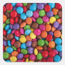 Colourful Chocolate Candy Sticker