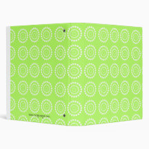 Colourful Circle Burst Designer Binder