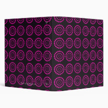 Colourful Circle Burst Designer Binder