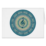 Colourful Circle of Fifths Card
