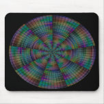 Colourful circle pattern mousepad