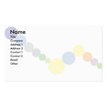 Colourful Circles Business Cards