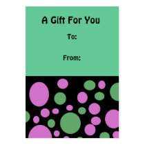 Colourful Circles Gift tag