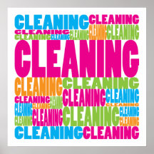 Colourful Cleaning Print