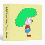 Colourful Clown Cartoon. 3 Ring Binders
