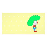 Colourful Clown Cartoon. Photo Greeting Card