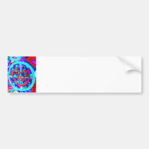 Colourful Compass 2 (inv) Bumper Sticker
