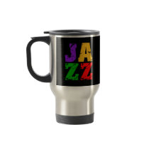 Colourful cool jazz coffee mug
