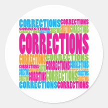 Colourful Corrections Sticker