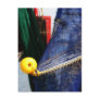 Colourful crabbing fishing nets and floats, florid