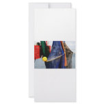 Colourful crabbing fishing nets and floats, florid rack cards