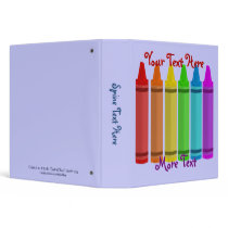 Colourful Crayons Binder