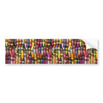 Colourful Crayons Bumper Stickers