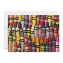 Colourful Crayons Custom Announcements