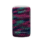 Colourful Crochet blackberry bold case