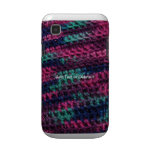 Colourful Crochet samsung galaxy case
