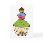 Colourful Cupcake Tower Party Invitation