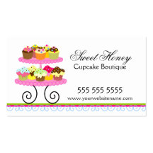 Colourful Cupcakes Bakery Business Cards