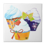 Colourful Cupcakes Kitchen Trivet Deco Tiles