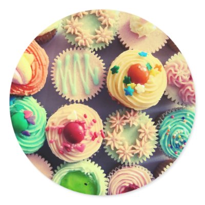 Colourful cupcakes sticker by scarletquill