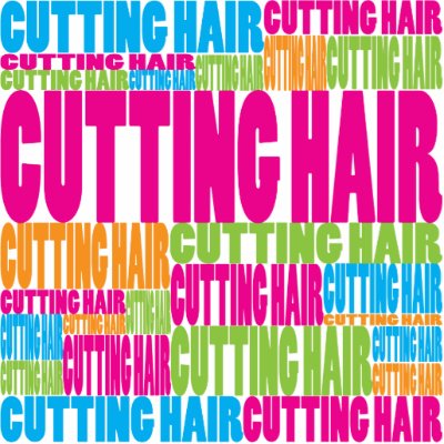 Colourful Cutting Hair by busybees