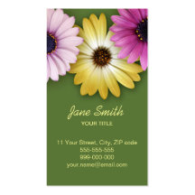Colourful Daisies business card