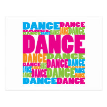 Colourful Dance Post Card