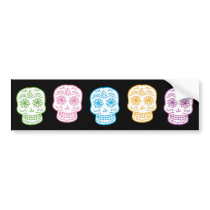 Colourful Day of the Dead Skulls