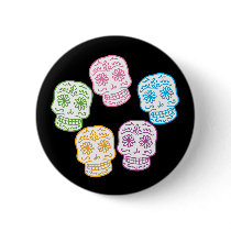 Colourful Day of the Dead Skulls
