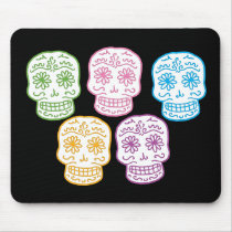 Colourful Day of the Dead Skulls