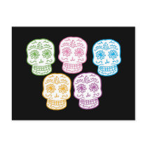 Colourful Day of the Dead Skulls