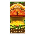 Colourful decorations personalized rack card