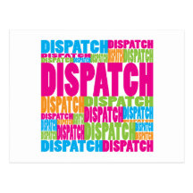Colourful Dispatch Postcard