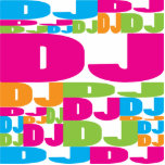 Colourful DJ photo sculptures