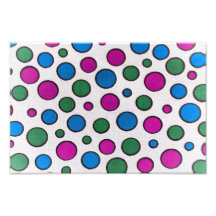 Colourful dots fabric art photo