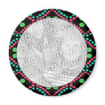 colourful dots photo frame