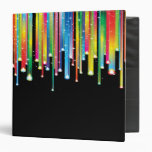 Colourful Dripping Lines Binder