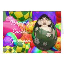 Colourful Easter Egg Card