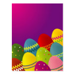 Colourful Easter Eggs Post Card