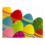 Colourful Easter Eggs Post Cards