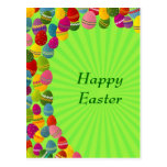 Colourful Easter Eggs Postcard