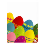 Colourful Easter Eggs Postcard