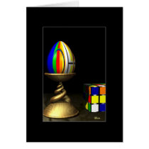 Colourful Egg Greeting Card