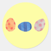 Colourful eggs sticker