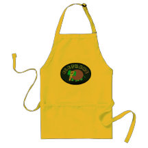 Colourful Elephant In Oval Apron