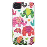 Colourful elephant kids pattern iphone case iPhone 4 covers
