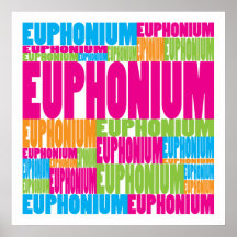 Colourful Euphonium Print