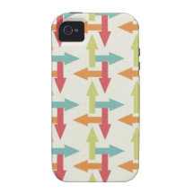 Colourful Every Direction Arrows Blue Red Orange Case-Mate iPhone 4 Cases