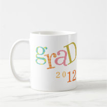 Colourful excitement graduation class year custom mugs